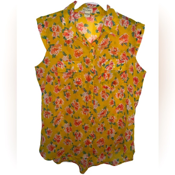 Love Notes Sheer Sleeveless Top Size Large - Picture 1 of 4